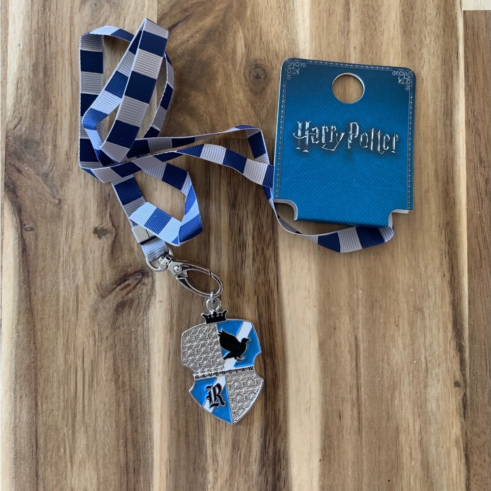 Warner Bros Harry Potter Ravenclaw charm lanyard new with tags